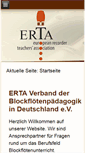 Mobile Screenshot of erta.de